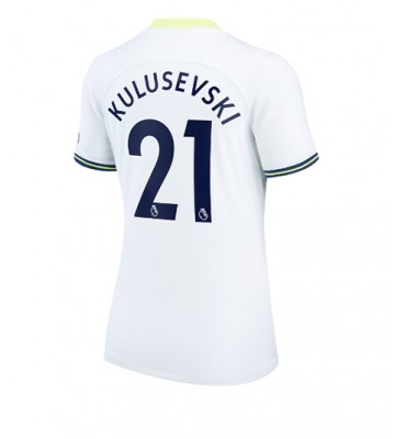Tottenham Hotspur Dejan Kulusevski #21 Hjemmedrakt Kvinner 2022-23 Kortermet